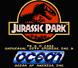 Jurassic Park title screenshot